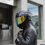 Casco Integral Xpro Diamante Talla L para Motociclista Color Negro Brillante
