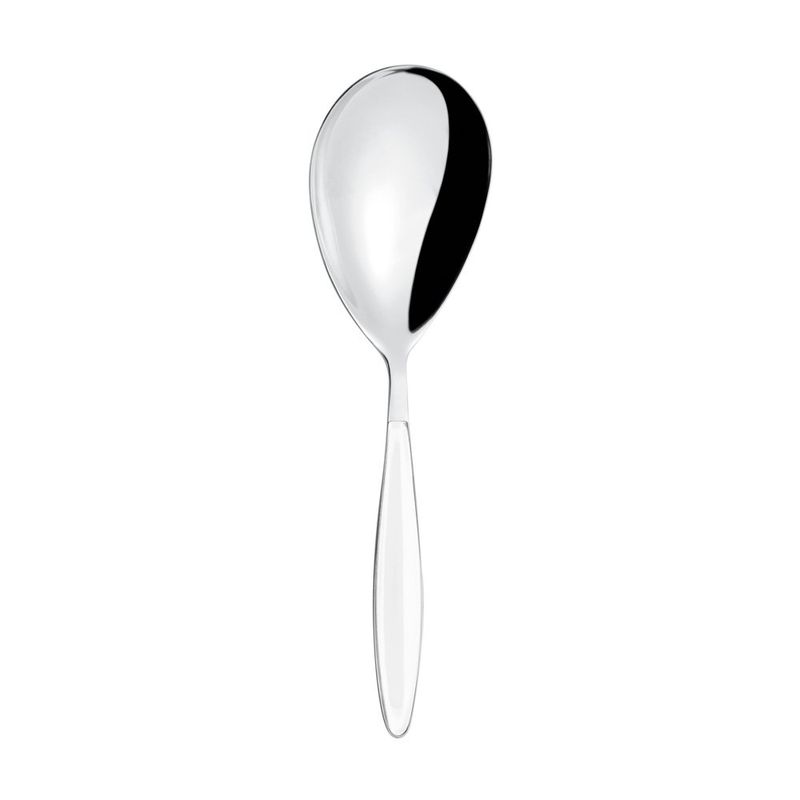 Cuchara para Arroz Feeling de Acero Inoxidable con Mango Blanco de 25 cm