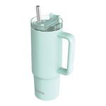 Vaso Térmico de Acero Inoxidable de 950 mL con Asa y Pajilla Color Verde Menta