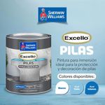 Pintura Excello de 1/4 Galón para Pilas Acabado Satinado Color Blanco