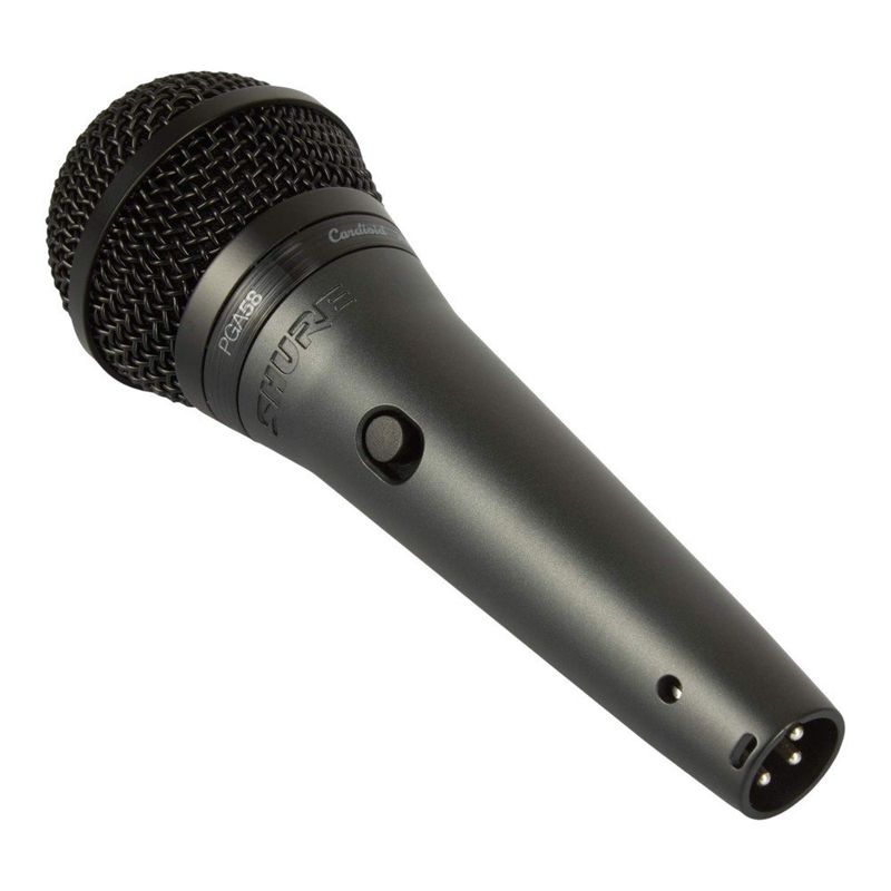 Micrófono Dinámico PGA58-XLR Cardioide con Cable XLR Color Negro