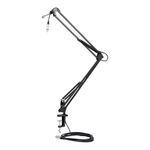 Pedestal de Escritorio para Micrófono DST260 Brazo Ajustable con Cable XLR Color Negro