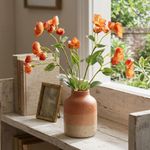 Ramo Artificial Heléboro Color Naranja de 15 cm para Floreros y Arreglos