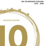 Cuerdas para Guitarra Acústica 70XL Fender 010-048 Color Bronce 80/20
