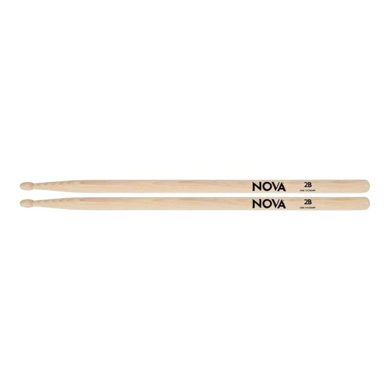 Baquetas Para Batería Nova 2B en Madera Hickory Color Natural