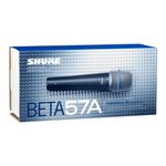 Micrófono Dinámico Beta 57A Supercardioide para Instrumentos Color Gris Metálico