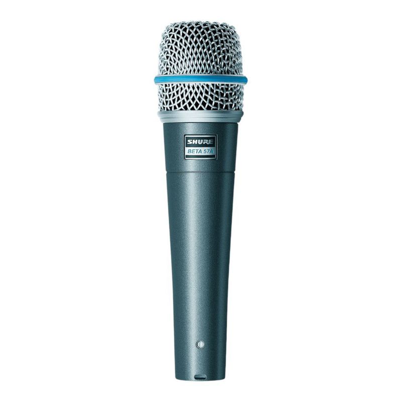 Micrófono Dinámico Beta 57A Supercardioide para Instrumentos Color Gris Metálico