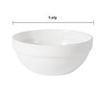Set de 4 Bowls de Vidrio Opal 5 Plg Color Blanco para Servir