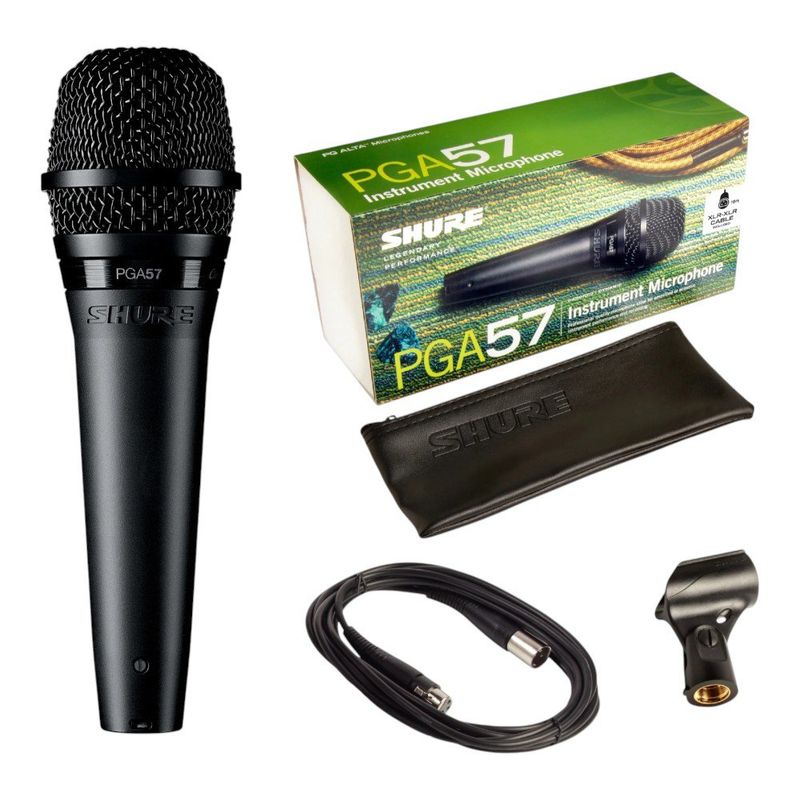 Micrófono Dinámico PGA57-XLR Cardioide para Instrumentos Color Negro