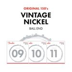 Cuerdas para Guitarra Eléctrica Fender 150L 009-042 de Níquel