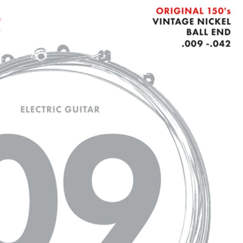 Cuerdas para Guitarra Eléctrica Fender 150L 009-042 de Níquel