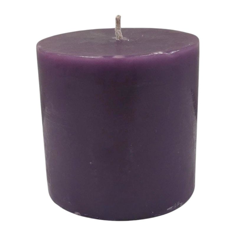 Vela Pilar de 3 x 3 Plg Color Morado