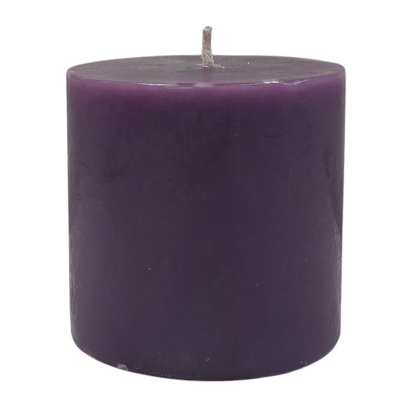 Vela Pilar de 3 x 3 Plg Color Morado