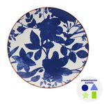 Plato Blue Indigo en Cerámica de 8.5 Plg para Ensalada - Diseños Surtidos Azul y Blanco