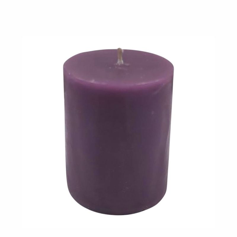 Vela Mini Pilar de 2 x 3 Plg Color Morado