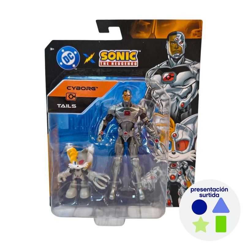 Figura Articulada Sonic Diseño DC Comics Multipack W1 Personajes Surtidos