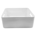 Canasta Organizadora Compact L de 15.4 L para Alacena, Closet o Lavandería 41 x 29 x 15.5 cm Blanca