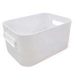 Canasta Organizadora Compact L de 15.4 L para Alacena, Closet o Lavandería 41 x 29 x 15.5 cm Blanca