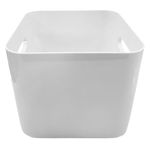 Canasta Organizadora Compact Square L de 4.7 L para Baño, Cocina o Repisa 20 x 20 x 16 cm Blanca