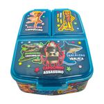 Contenedor para Alimentos Italian Brainrot con 3 Compartimentos 19.5 x 16.5 x 6.7 cm Multicolor