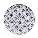 Plato Blue Indigo en Cerámica de 8.5 Plg para Ensalada - Diseños Surtidos Azul y Blanco