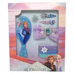 Set de Accesorios para Cabello Frozen con Cepillo, Ganchos y Ligas en Tonos Pastel
