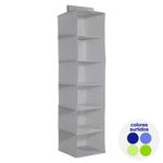 Organizador Colgante para Clóset con 6 Divisiones de Tela para Ropa y Accesorios - Color Surtido