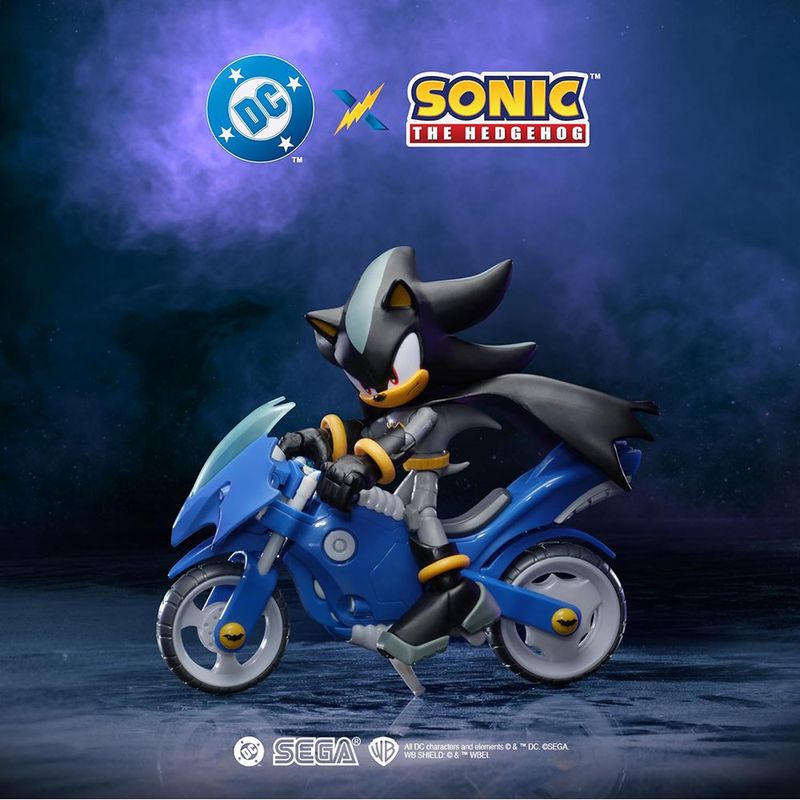 Figura de Acción Articulada Sonic DC Comics Shadow Batman con Batimoto