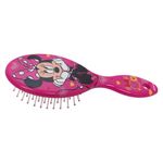 Cepillo para Cabello Minnie Mouse de Plástico con Cerdas Suaves para Uso Diario Color Rosado