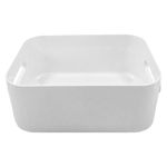 Canasta Organizadora Compact S de 1.5 L para Cocina, Baño o Gaveta 20 x 14 x 7.5 cm Blanca