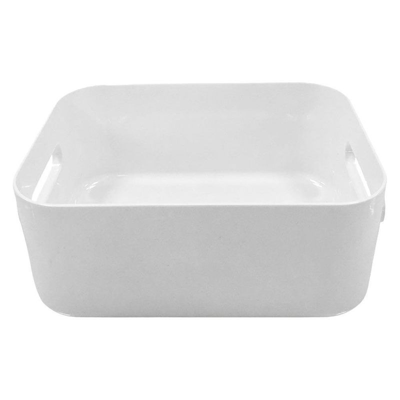Canasta Organizadora Compact S de 1.5 L para Cocina, Baño o Gaveta 20 x 14 x 7.5 cm Blanca