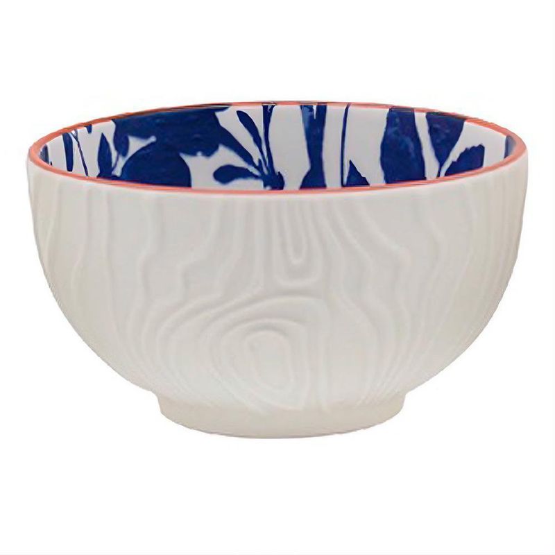 Tazón Pequeño Blue Indigo en Cerámica de 4.5 Plg - Diseños Surtidos Azul y Blanco