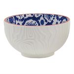 Tazón Pequeño Blue Indigo en Cerámica de 4.5 Plg - Diseños Surtidos Azul y Blanco