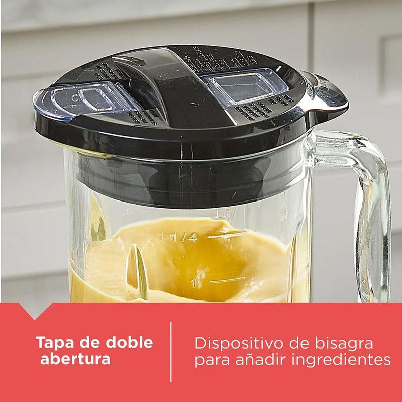 Licuadora Ice Crush 8 Velocidades con Jarra de Vidrio de 1.25 Litros 700 W Color Gris
