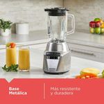 Licuadora Ice Crush 8 Velocidades con Jarra de Vidrio de 1.25 Litros 700 W Color Gris