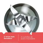 Licuadora Ice Crush 8 Velocidades con Jarra de Vidrio de 1.25 Litros 700 W Color Gris