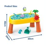 Mesa de Agua y Arena Infantil 2 en 1 con Accesorios de Playa