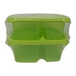 Set de 2 Recipientes Duo de 4 Tazas para Alimentos Color Verde