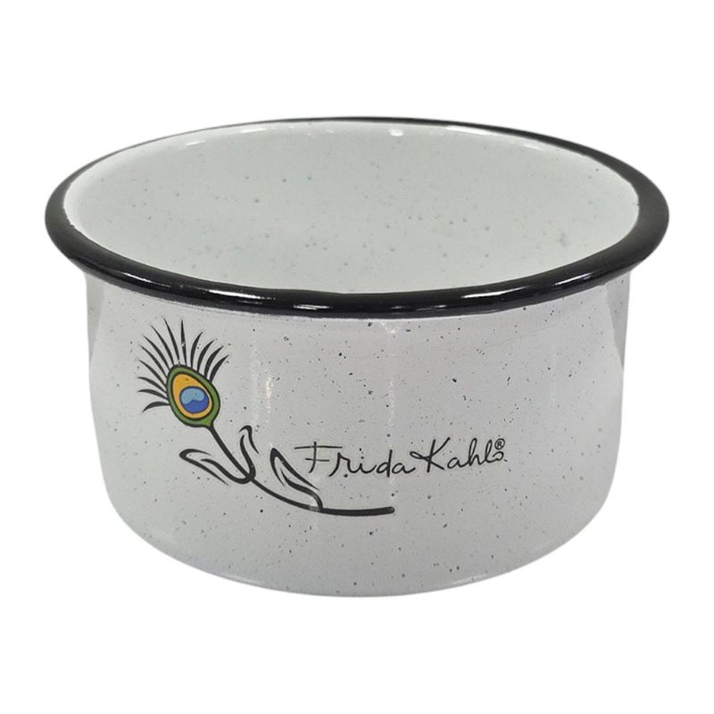 Mini Bowl para Alimentos Diseño Frida Kahlo Color Blanco