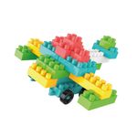 Bloques de Construcción Infantil en Forma de Cohete 195 Piezas Colores Surtidos