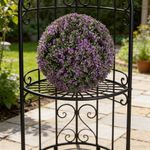 Esfera Artificial de Boj Morada 25 cm para Centros de Mesa y Maceteros Decorativos