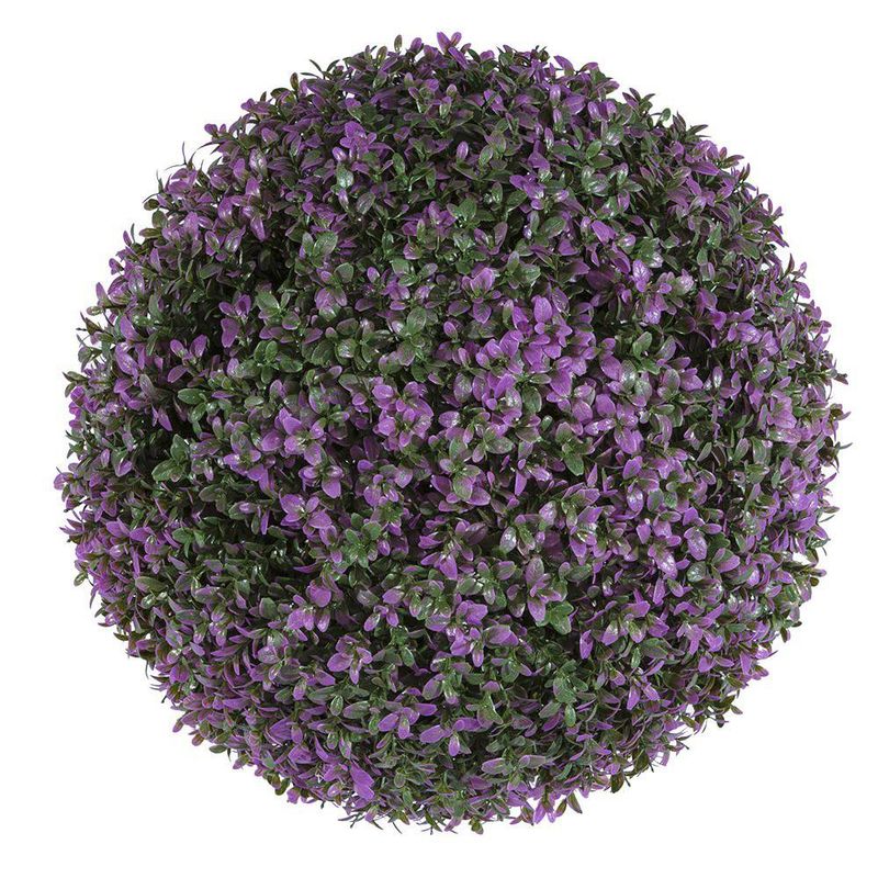Esfera Artificial de Boj Morada 25 cm para Centros de Mesa y Maceteros Decorativos