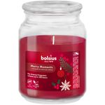 Vela Aromática Merry Moments Cinnamon Ginger Apple en Frasco de Vidrio de 13.5 x 10 cm Color Rojo