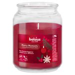 Vela Aromática Merry Moments Cinnamon Ginger Apple en Frasco de Vidrio de 13.5 x 10 cm Color Rojo