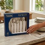 Set de Cubiertos Luxury con 45 Piezas de Acero Inoxidable 18/0