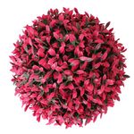 Esfera Artificial de Hoja de Té Roja de 23 cm para Acentuar la Decoración de Salas y Entradas
