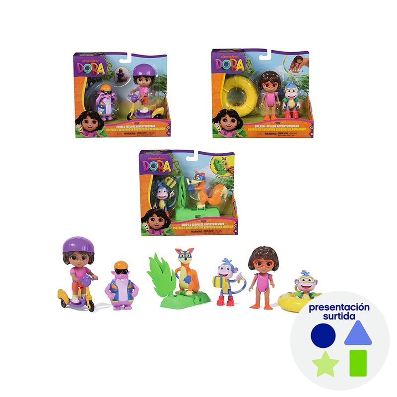 Set de Aventuras Dora con Figuras y Accesorios Personajes Surtidos