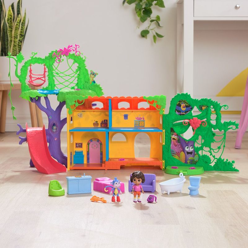 Set Dora Casita Selvática Explora y Juega con Muñecos y Accesorios