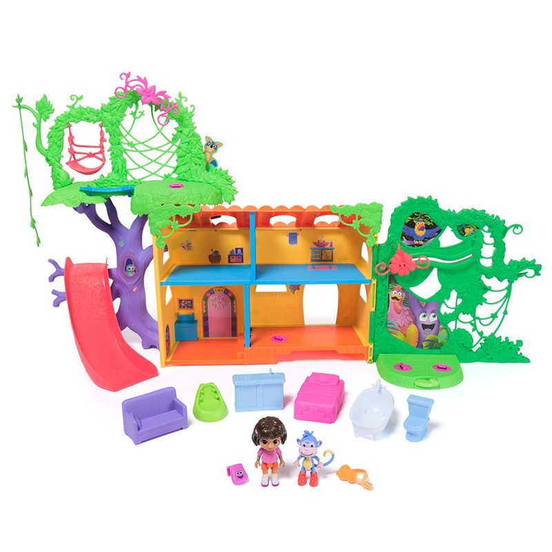 Set Dora Casita Selvática Explora y Juega con Muñecos y Accesorios
