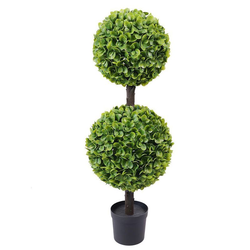 Árbol Artificial Topiario Jasper de 2 Niveles 95 cm para Decoración Elegante de Suelo